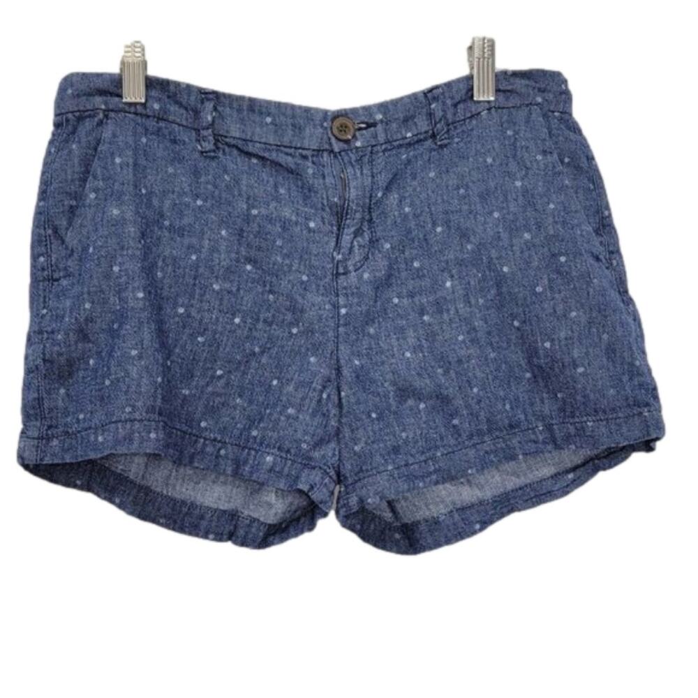 Old navy polka dot denim cargo shorts